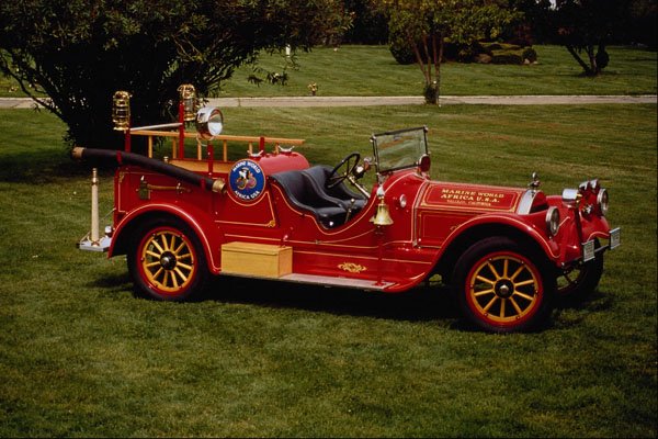 455070 1919 Pierce Arrow Fire Truck A4 Photo Print