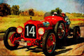 455071 1920 Packard Speedway Racer A4 Limited Edition Watercolour Print