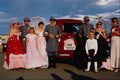 455076 1933 Chevy Pick up With People In Costumes A4 Photo Print