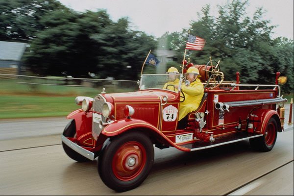 455079 1924 Seagrave Pumper Fire Truck A4 Photo Print