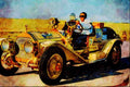 455082 1914 Buick Speedster A4 Limited Edition Watercolour Print