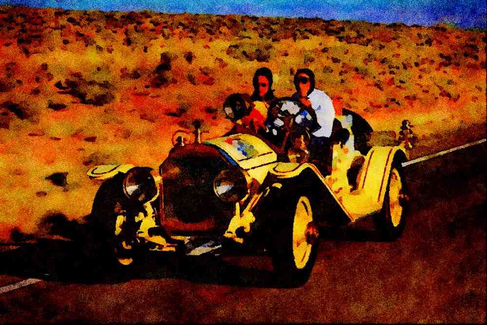 455090 1914 Buick Speedster A4 Limited Edition Watercolour Print