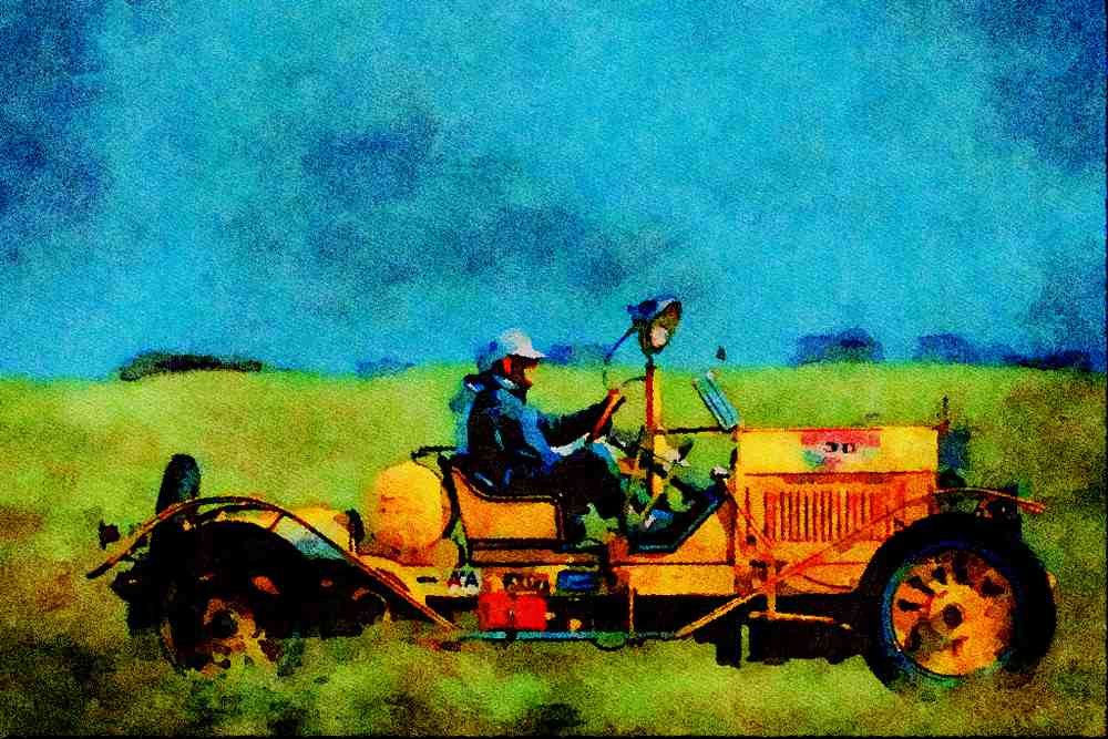 455093 1917 American LaFrance A4 Limited Edition Watercolour Print