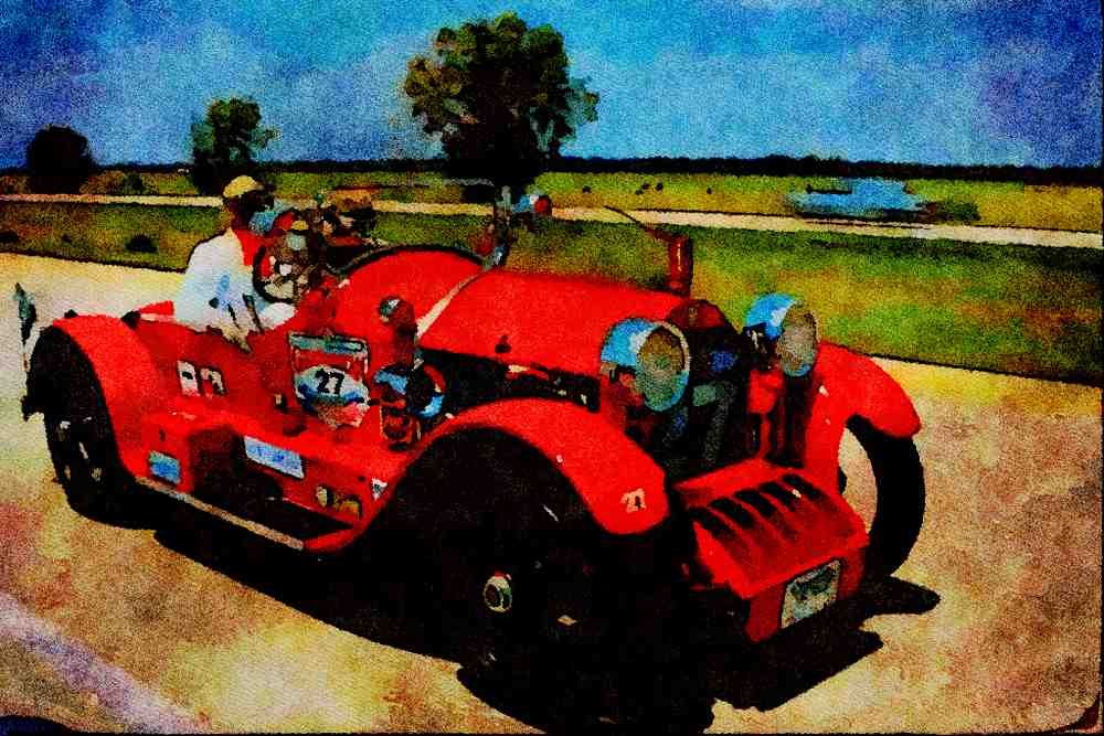 455095 1918 Stutz Bearcat A4 Limited Edition Watercolour Print