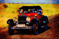 455096 1931 Packard Roadster A4 Limited Edition Watercolour Print