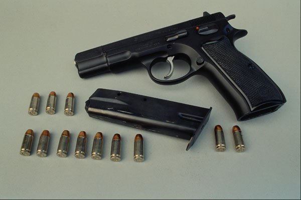 456009 CZ Model 75, 9mm, Semi automatic Double action Pistol A4 Photo Print