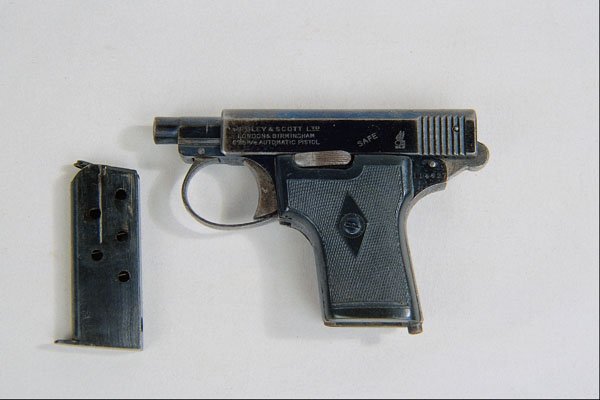 456011 Webly & Scott, 6.35mm, .25 Cal. Semi automatic Pistol A4 Photo Print