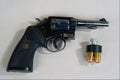 456015 Smith & Wesson Model 10, .38 Special Revolver With Speed Loader A4 Photo Print