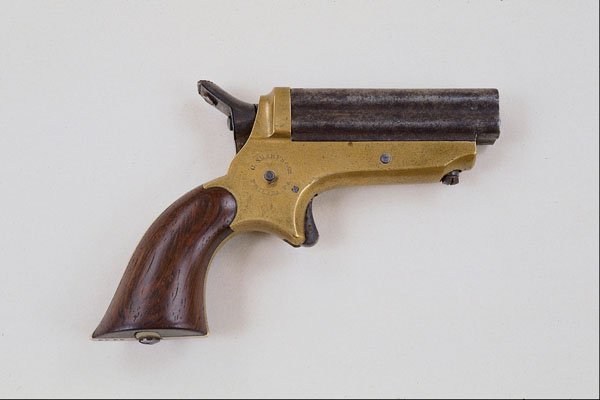 456019 Sharps .22 Cal. Single action, Four shot Pistol, Right View A4 Photo Print