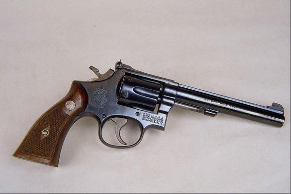 456021 Smith & Wesson .22 Cal. Double action Revolver A4 Photo Print