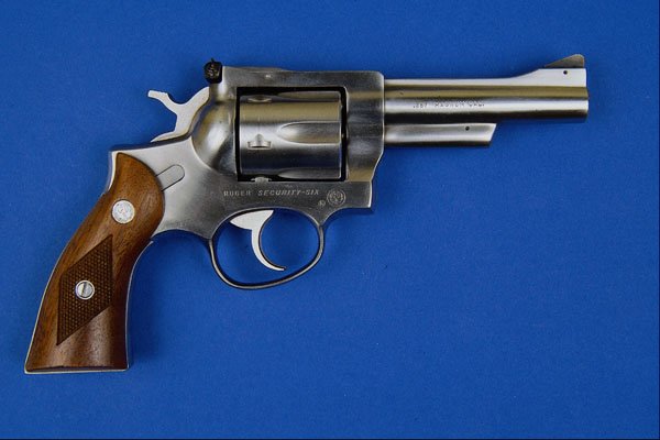 456031 U.S., Ruger, Stainless Steel, .357 Magnum, Right View A4 Photo Print
