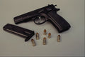 456049 CZ Model 75, 9mm, Semi automatic Double action Pistol A4 Photo Print