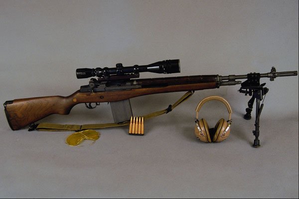 456052 Springfield Armory M14, .308 Cal. Semi automatic Rifle A4 Photo Print