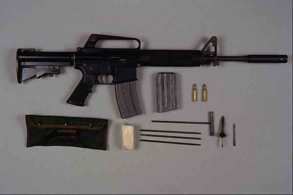 456053 Colt M16A1 Shorty, .223 Cal. Semi automatic Rifle A4 Photo Print