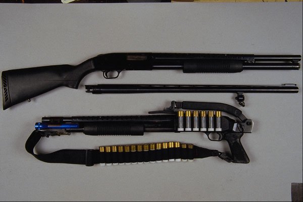 456054 Mossberg Series 500, Eight And Six Round, 12 Gauge Pump Action A4 Photo Print