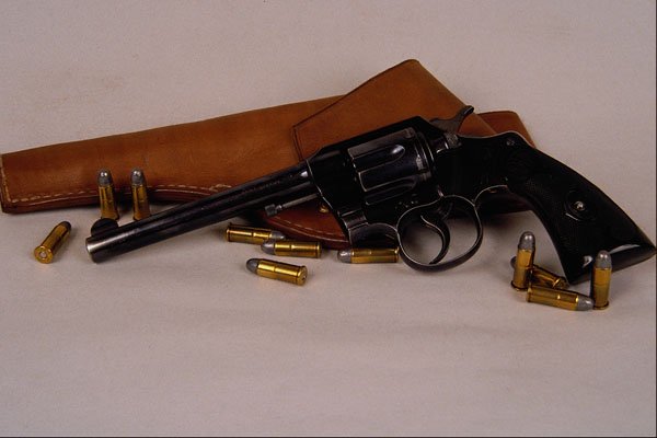 456059 Colt .38 Special, Double action Revolver, Holster A4 Photo Print