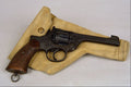 456062 Webley, .38 Cal. Revolver, Tan Canvas Service Holster A4 Photo Print