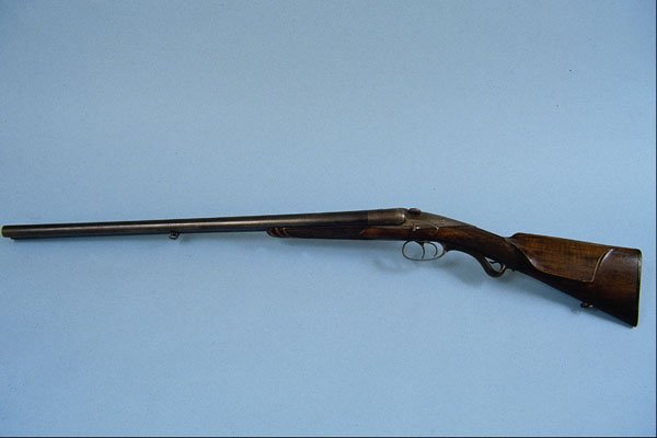456074 Double Barrel, Sliding Breech, Shotgun, 12 Gauge A4 Photo Print