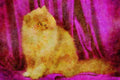 458066 Persian, Blue A4 Limited Edition Watercolour Print