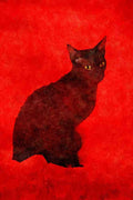 458076 Rex, Cornish, Black A4 Limited Edition Watercolour Print