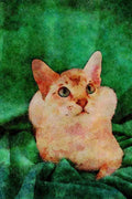 458096 Tonkinese, Chocolate Tabby A4 Limited Edition Watercolour Print
