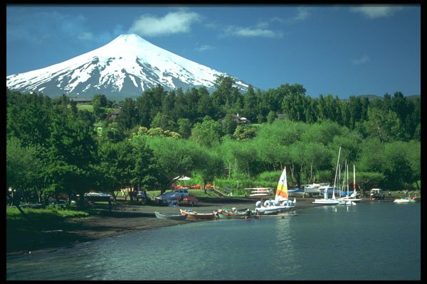 459026 Villarica Volcano, Pucon, Chile A4 Photo Print