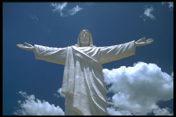 459032 Statue Of Christ, Cuzco, Peru A4 Photo Print