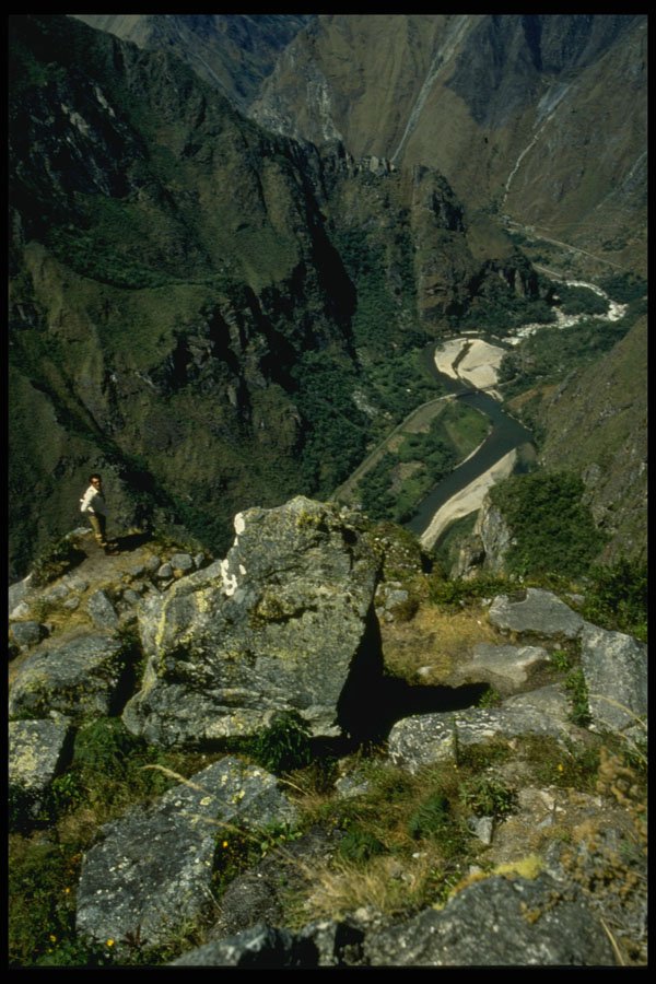 459052 Machu Picchu, Down Into Urubamba Valley, Peru A4 Photo Print