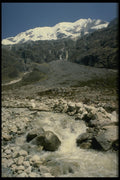 459058 Mountain And Glacial River, Peru A4 Photo Print