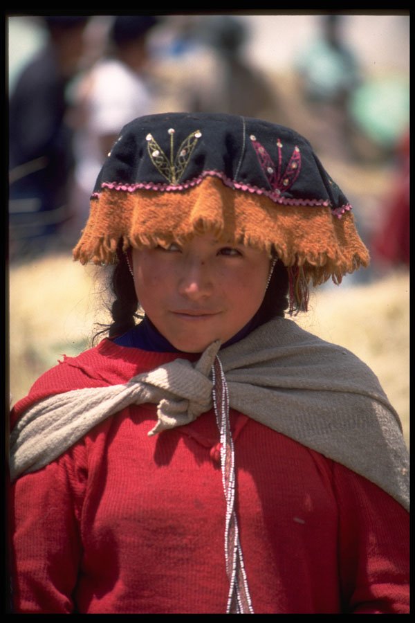 459061 Native Girl, Annual Market, Vilcanota Valley, Peru A4 Photo Print
