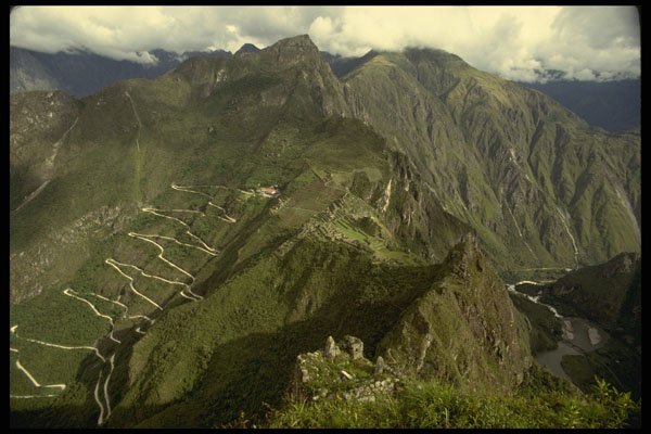 459073 Machu Picchu View From Huayna Picchu, Peru A4 Photo Print