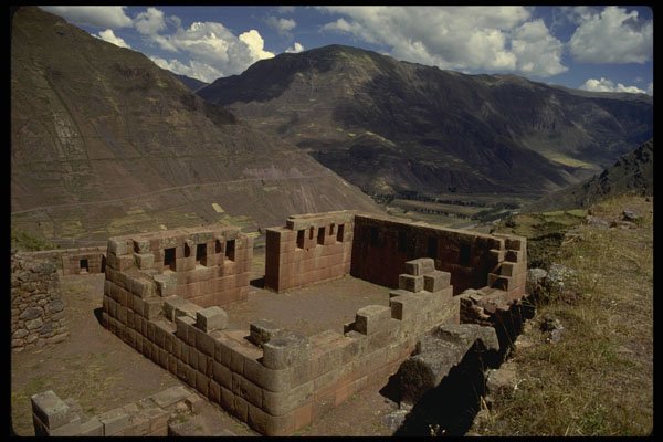 459076 Pisac Inca Fortress, Peru A4 Photo Print