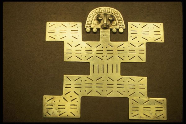 459088 Bogota Gold Museum Square shaped Figure, Columbia A4 Photo Print