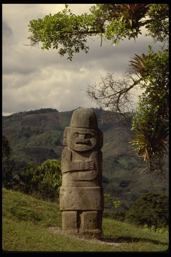 459090 San Augustin Standing Statue, Columbia A4 Photo Print
