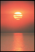 460013 Sunset Over The Pacific Ocean A4 Photo Print
