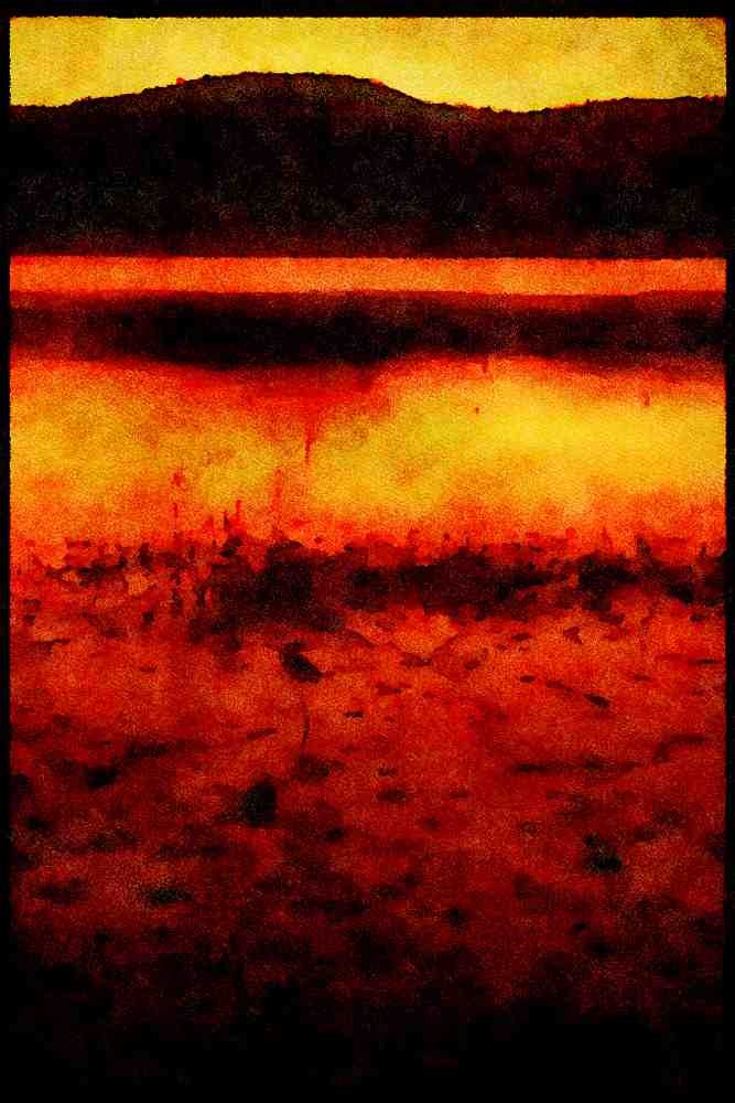 460016 Sunrise Colors A4 Limited Edition Watercolour Print