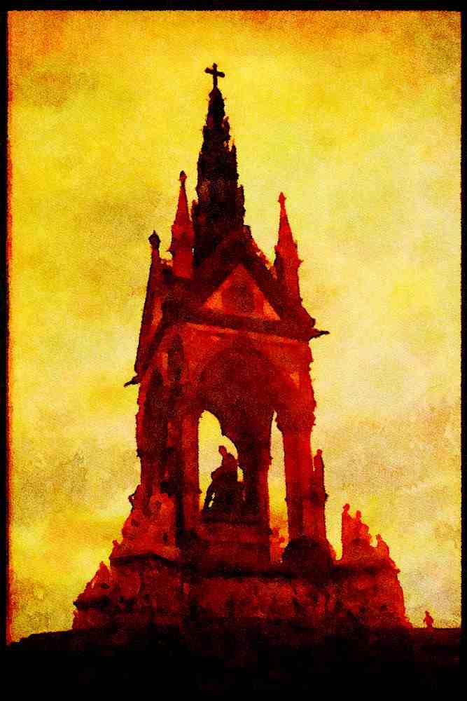 460028 The Albert Memorial, London A4 Limited Edition Watercolour Print