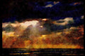 460033 Stormy Daybreak, Raratonga, South Pacific A4 Limited Edition Watercolour Print