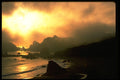 460039 Smoke And Fog At Sunset, Harris Beach, Oregon A4 Photo Print