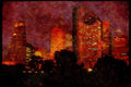 460045 Houston At Dusk A4 Limited Edition Watercolour Print