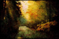 460049 Early Morning In Alsace A4 Limited Edition Watercolour Print