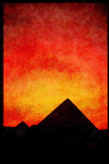 460063 Pyramids, Cairo, Egypt A4 Limited Edition Watercolour Print
