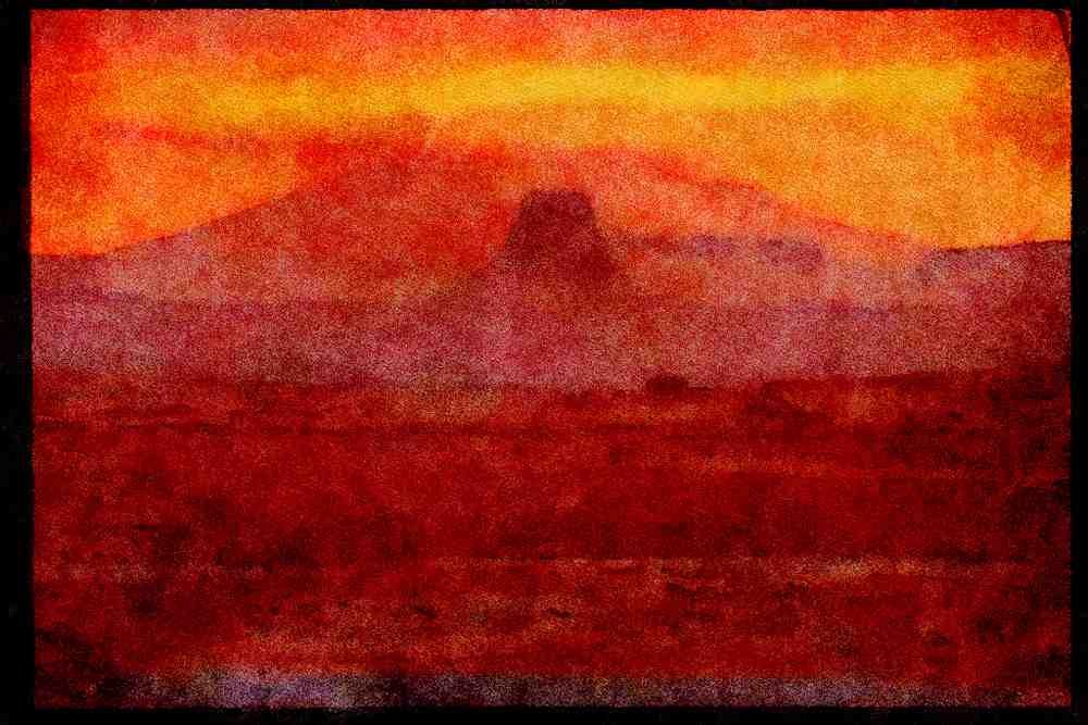460072 Sunrise, Page, Arizona A4 Limited Edition Watercolour Print