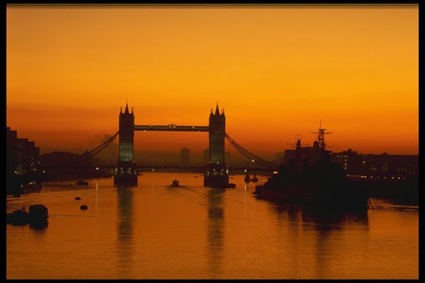 460075 Sunrise Over Tower Bridge, London A4 Photo Print