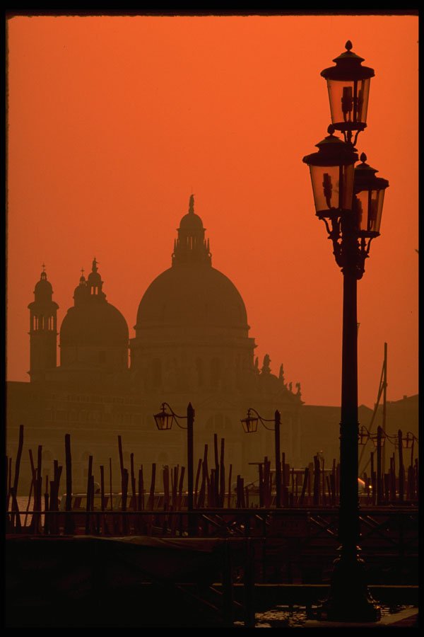 460076 Sunset Over S. Maria Della Statua, Venice A4 Photo Print