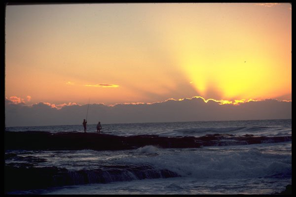 460079 Saltwater Fisherman, Indian Ocean, Australia A4 Photo Print