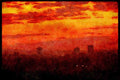 460080 Sunset Over Phoenix, Arizona A4 Limited Edition Watercolour Print