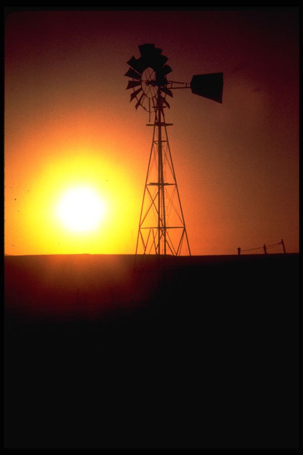 460083 Sunset Over Farm Country A4 Photo Print