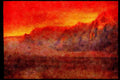 460088 Sunset At The Basin, Red Rock Canyon A4 Limited Edition Watercolour Print