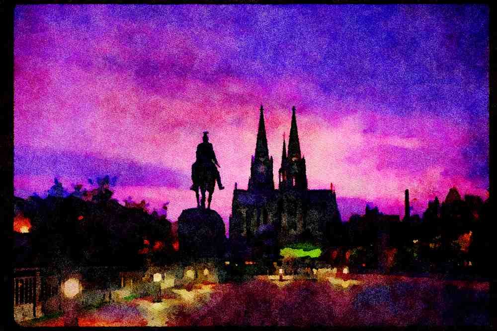 460090 Cathedral, Cologne A4 Limited Edition Watercolour Print